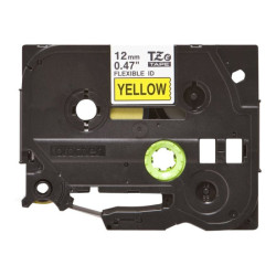 BROTHER P-TOUCH TZE-FX631 noir sur jaune  12mm