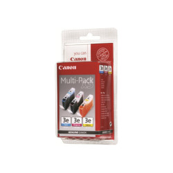 CANON BCI-3E C/M/Y cartouche d encre cyan, magenta et jaune capacité standard combopack sans alarme