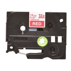 BROTHER P-TOUCH TZE-435 blanc sur rouge 12mm