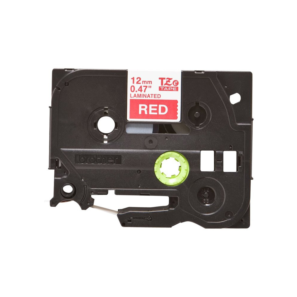 BROTHER P-TOUCH TZE-435 blanc sur rouge 12mm