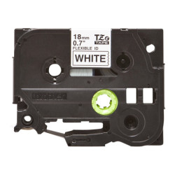 BROTHER P-TOUCH TZE-FX241 noir sur blanc 18mm
