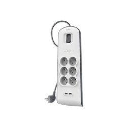 BELKIN Multiprise/Parafoudre 6 Prises 2 Ports USB redeal.fr
