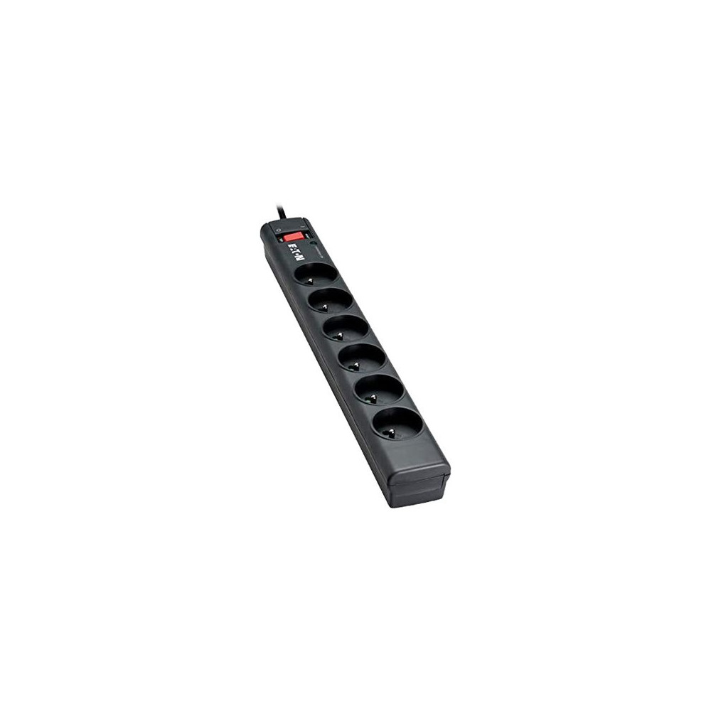 EATON Multiprises parafoudre 10A Protection Strip 6 prises FR avec protection de ligne Tel/Internet