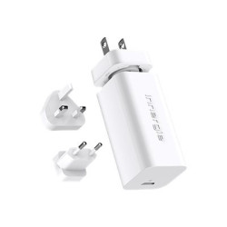 INNERGIE Powergear 60C Le plus petit adaptateur secteur 60W Cable USB/C- 1.5m Embouts de voyage UE.UK et US inclus