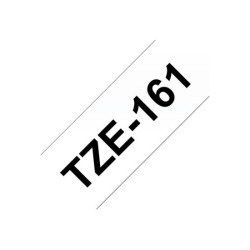 BROTHER P-TOUCH TZE-161 noir sur clear 36mm