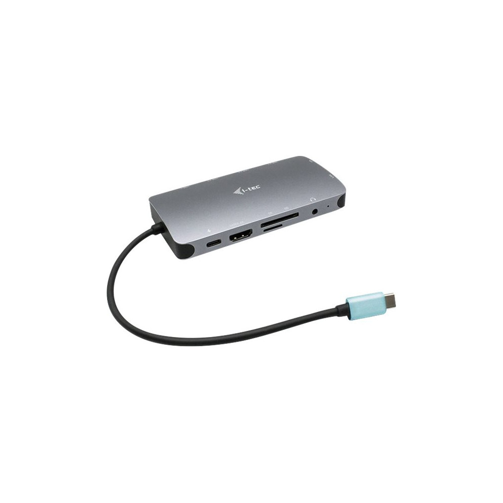 I-TEC USB-C Metal Nano Dock 1xHDMI 1xVGA 1xSD,1xmicroSD Cardreader 1xGLAN 3xUSB 3.1 1xUSB-C Data 1xUSB-C PD Sans Alimentation