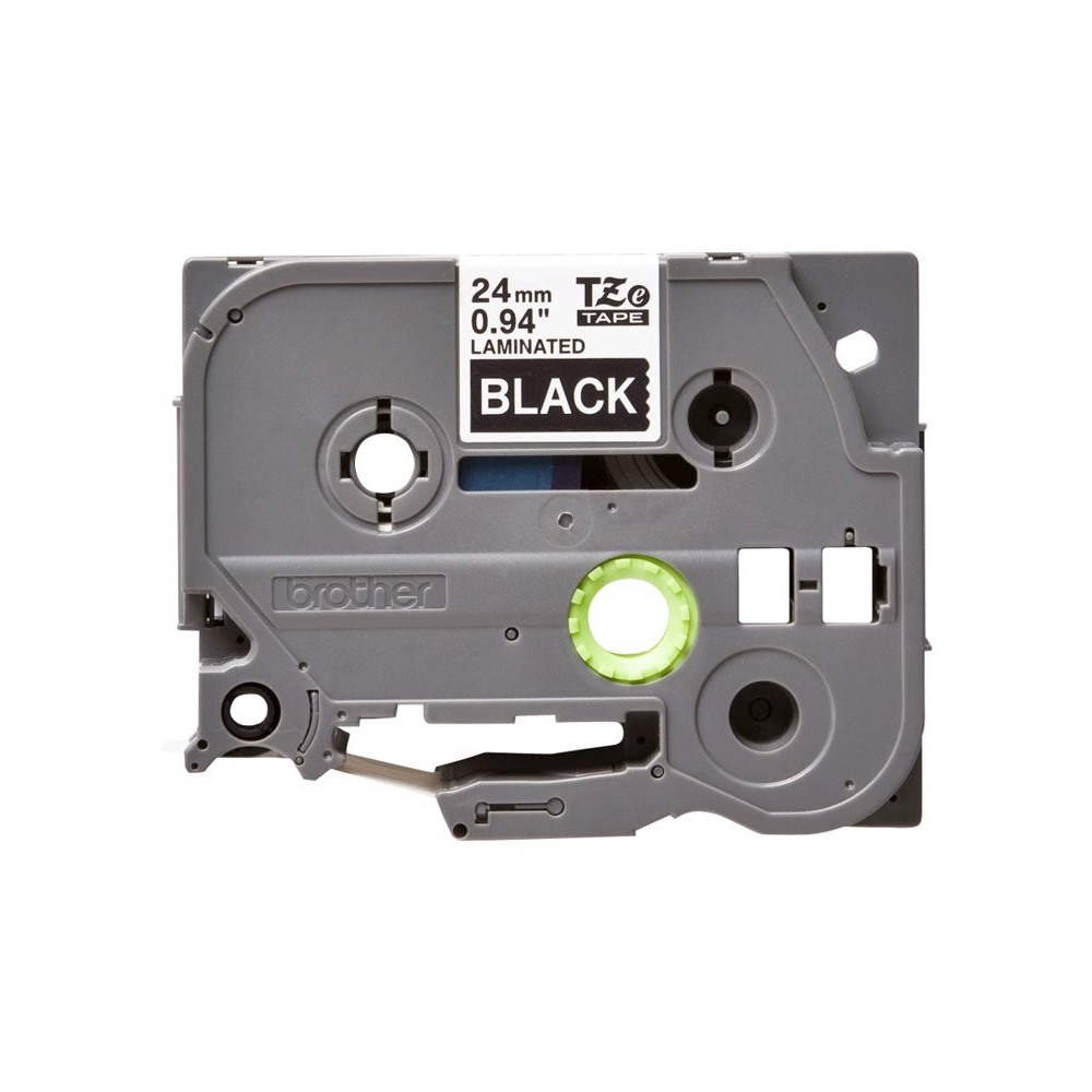 BROTHER P-TOUCH TZE-355 blanc sur noir 24mm