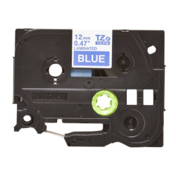 BROTHER P-TOUCH TZE-535 blanc sur hard bleu 12mm