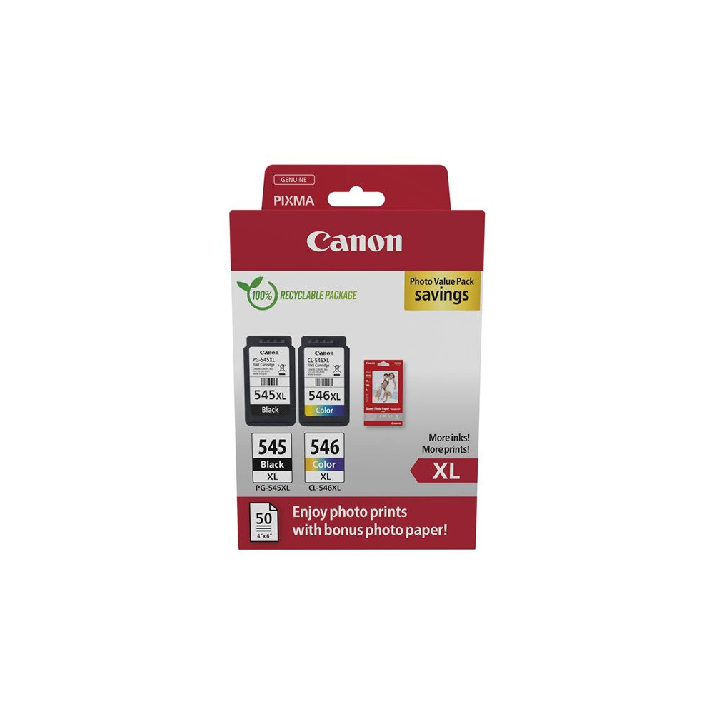 CANON PG-545XL/CL-546XLPHOTO Ink Cartridge VALUE BLSEC redeal.fr