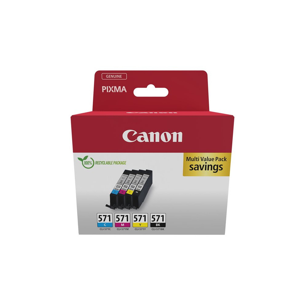 CANON CLI-571 Ink Cartridge C/M/Y/BK MULTI BL SEC redeal.fr