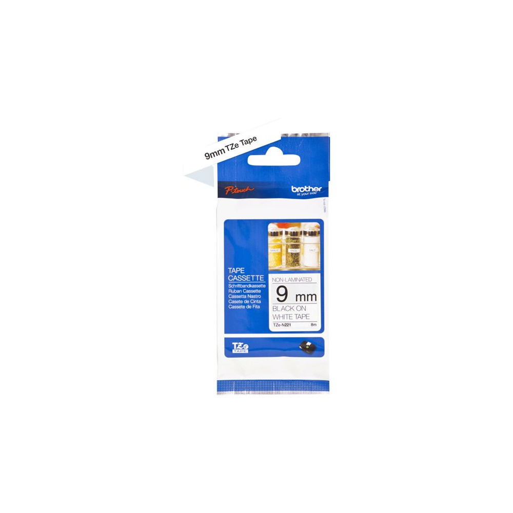 BROTHER P-TOUCH TZ-N221 noir sur blanc 9mm redeal.fr