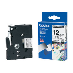 BROTHER P-TOUCH TZE-N231 noir sur blanc 12mm pièce