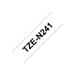BROTHER P-TOUCH TZE-N241 noir sur blanc 18mm
