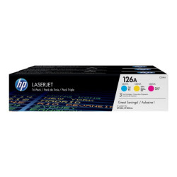 HP 126A original Toner cartridge CF341AD cyan magenta yellow 3x 1.000 pages 3-pack