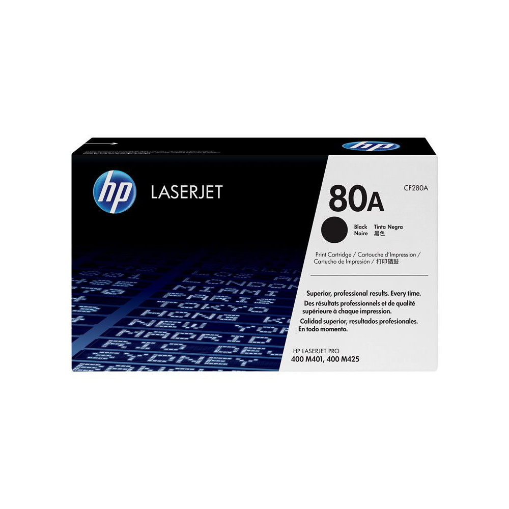 HP 80A original Toner cartridge CF280A black standard capacity 2.560 pages 1-pack