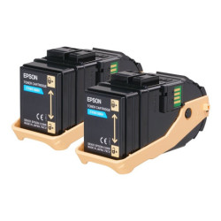EPSON AL-C9300N cartouche de toner cyan capacité standard 2 x 7.500 pages pack de 2 redeal.fr