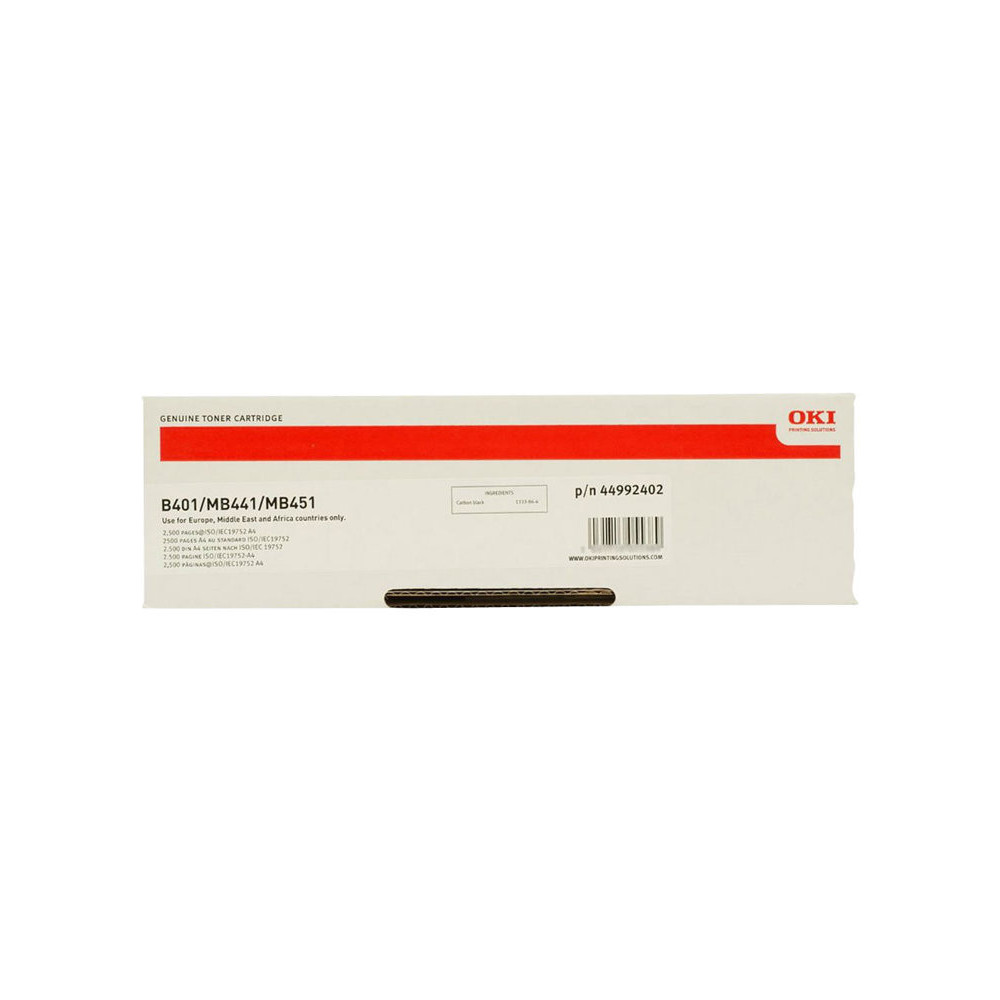 OKI MB441 cartouche de toner noir haute capacité 2.500 pages pack de 1