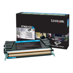 LEXMARK X746, X748 7K cartouche de toner cyan capacité standard 7.000 pages pack de 1 With returnprogram redeal.fr