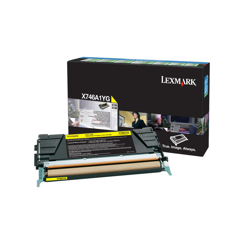 LEXMARK X746, X748 7K cartouche de toner jaune capacité standard 7.000 pages pack de 1 With returnprogram redeal.fr