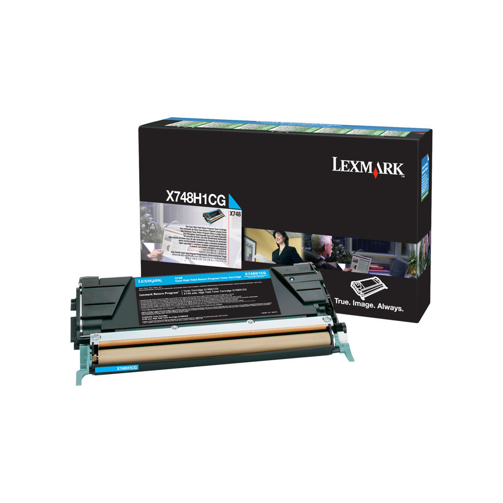 LEXMARK X748 cartouche de toner cyan haute capacité 10.000 pages pack de 1 With returnprogram redeal.fr