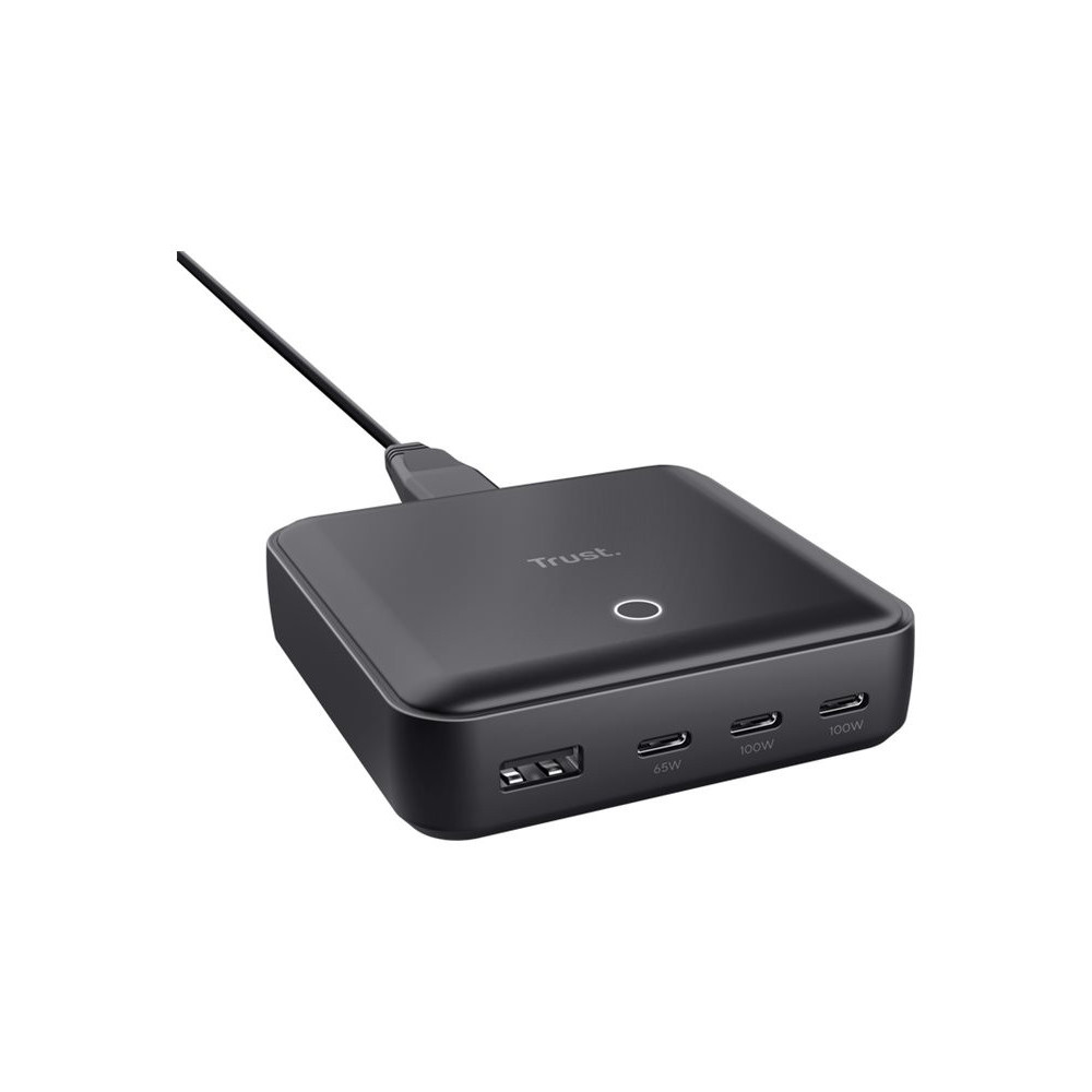 TRUST Chargeur de bureau universel MAXO USB-C 100 watts Apple PC… 4 ports - Noire redeal.fr