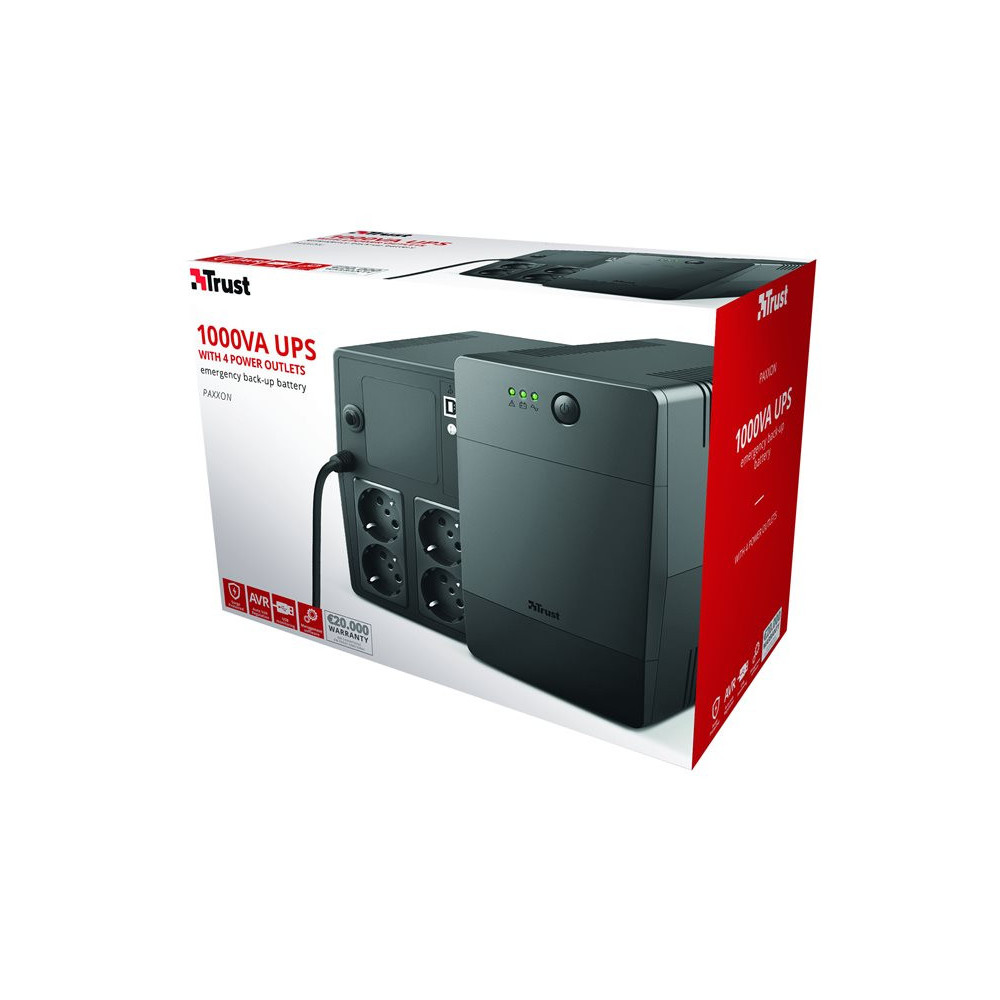 TRUST Onduleur PAXXON 1000 VA avec 4 prises redeal.fr