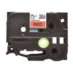 BROTHER P-TOUCH TZE-461 noir sur rouge 36mm