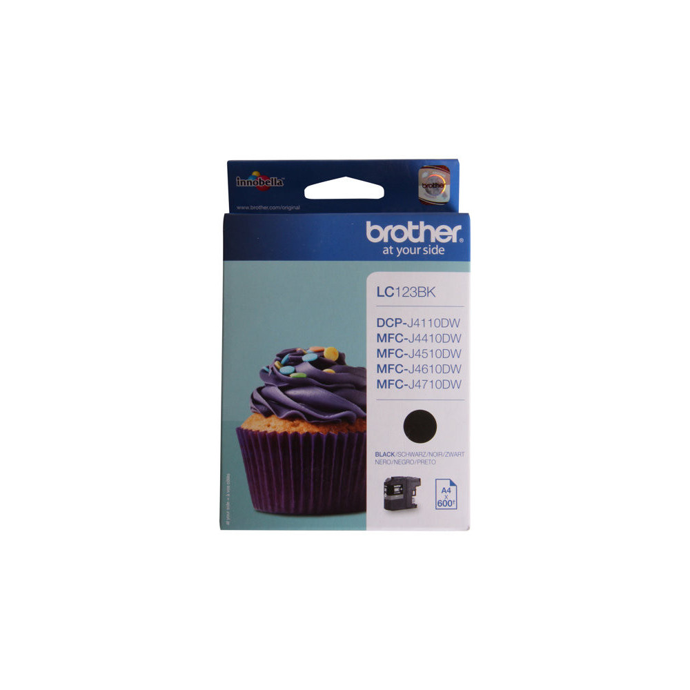 BROTHER LC-123 cartouche dencre noir haute capacité 600 pages pack de 1