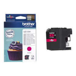 BROTHER LC-123 cartouche dencre magenta capacité standard 600 pages pack de 1