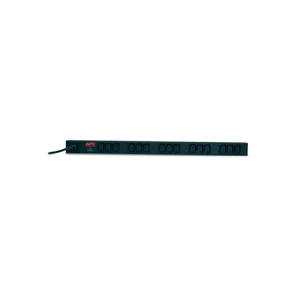 APC BANDEAU DE PRISES BASIQUE - IEC C14 EN ENTREE - 15 SORTIE IEC C13 - 16A - 230V - RACK ZERO U VERTICAL redeal.fr