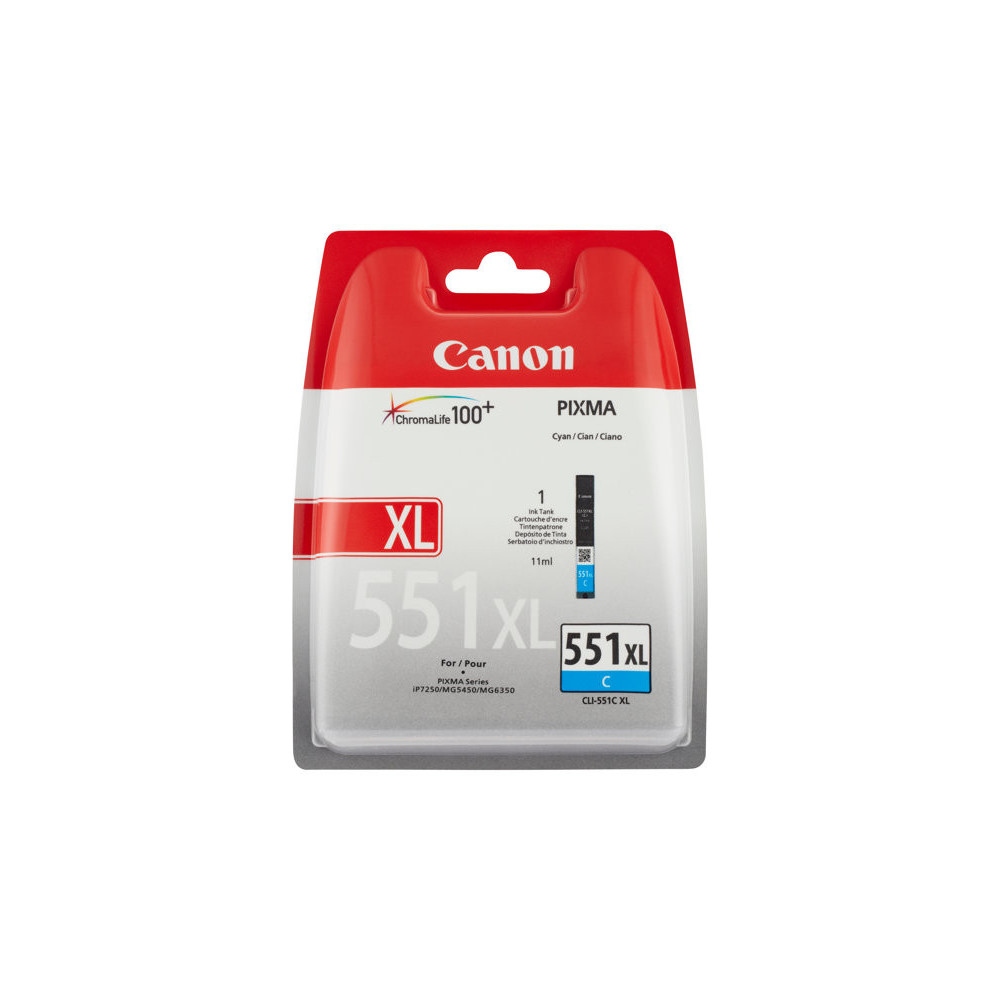 CANON 1LB CLI-551XLC ink cartridge cyan high capacity 700 pages 1-pack XL