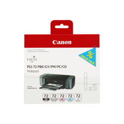 CANON PGI-72 PBK/GY/PM/PC/CO cartouche d encre noir et couleur capacité standard pack promotionnel