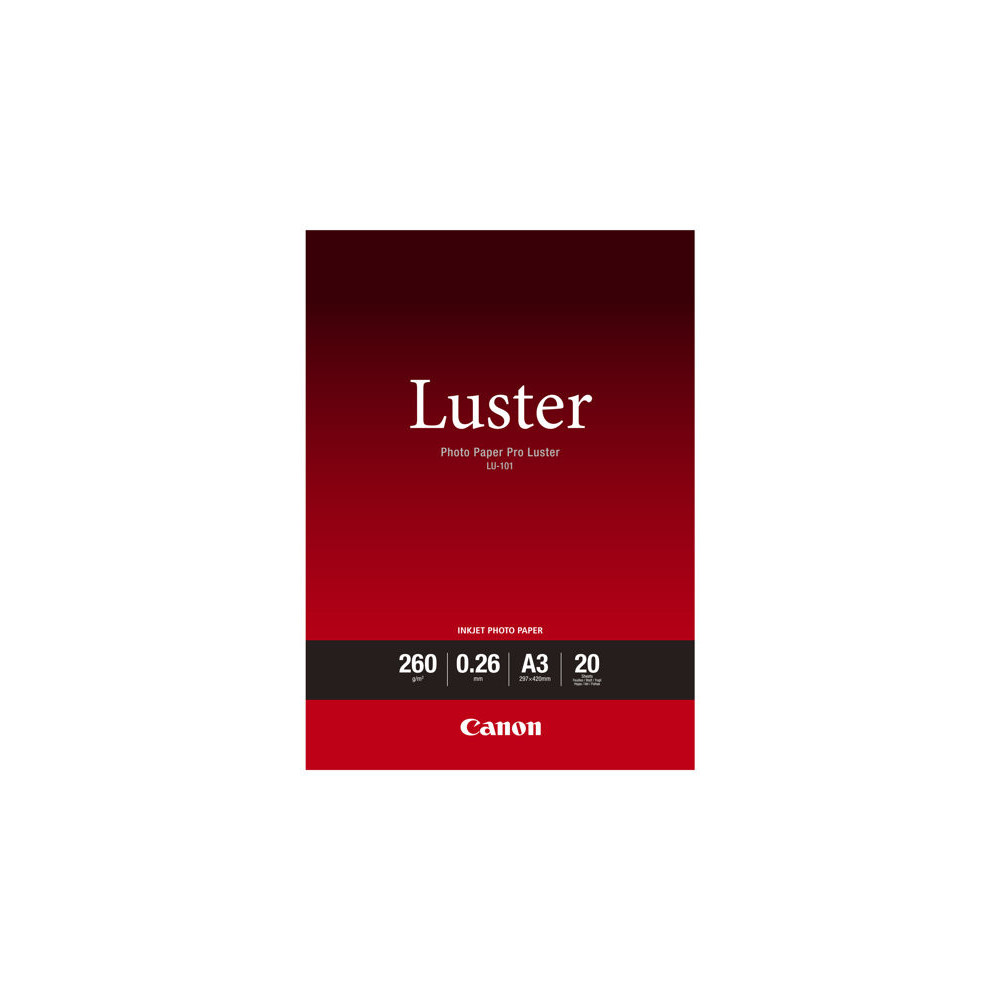 CANON 260G/M2 A3 20 feuilles pack de 1 luster paper