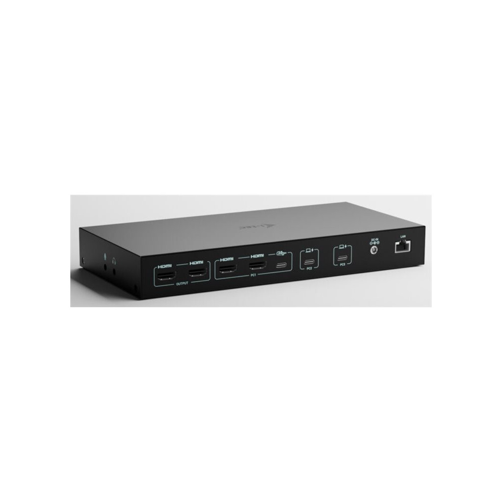 I-TEC USB-C KVM Docking station for 3 Hosts 2xHDMI 1xGLAN 1xUSB-C Gen2 3x USB-A Gen2 2x USB-A 1.1 1xAudio 1xMic PD 1x 92W/2x 65W