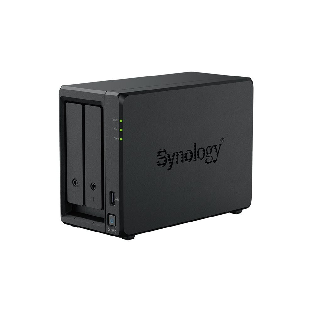 SYNOLOGY DS725+ 2-Bay Diskstation AMD Ryzen Embedded R1600 4Go DDR4 ECC SODIMM redeal.fr
