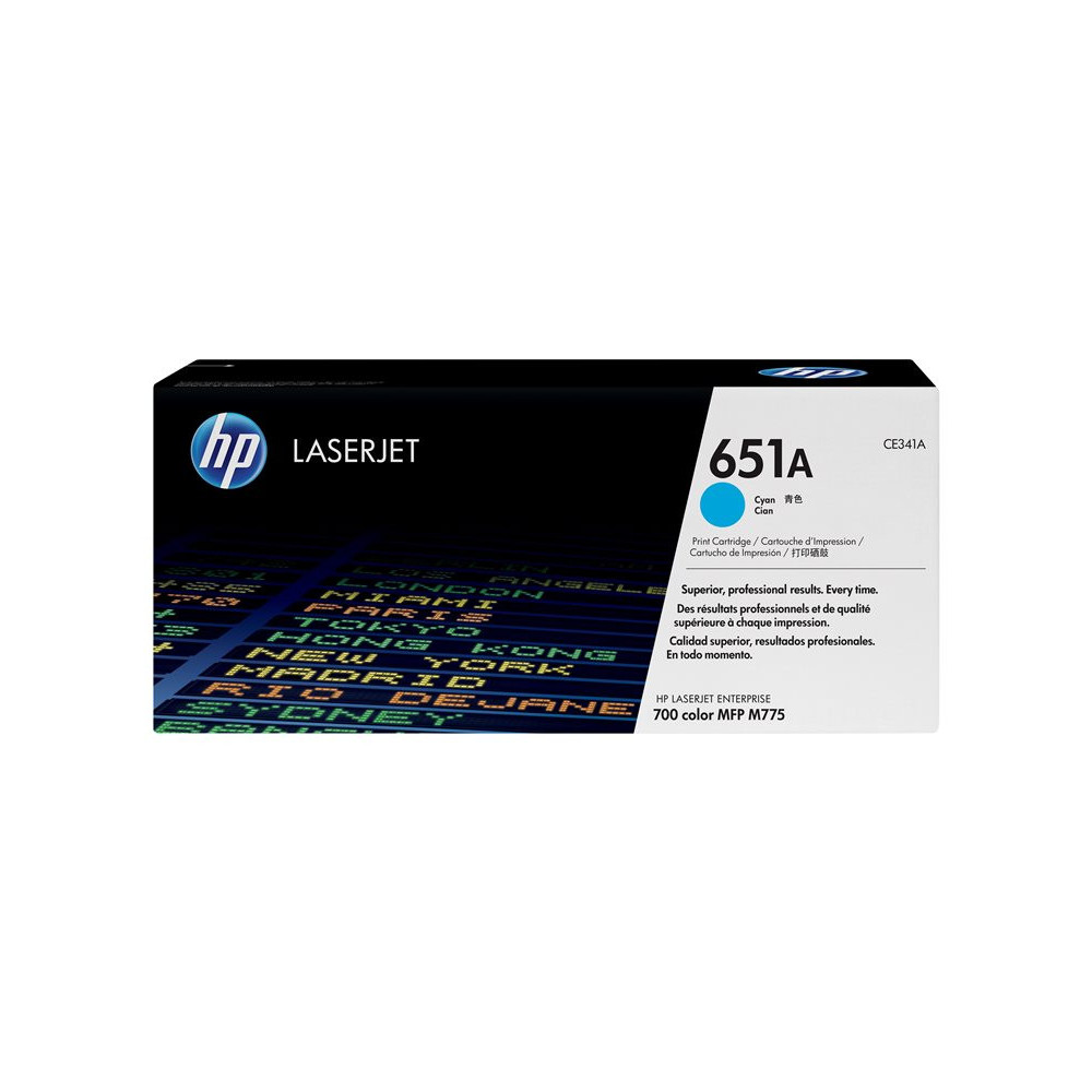 HP 651A original Toner cartridge CE341A cyan standard capacity 16.000 pages 1-pack