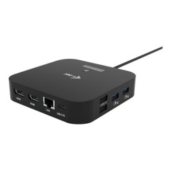 I-TEC USB-C Dual HDMI DS 2x HDMI 1x GLAN 2x USB-A 3.2 2x USB 2.0 1x USB-C Gen2 1x USB-C Gen1 1x Audio/Mic Jack 1x 100W USB-C PD