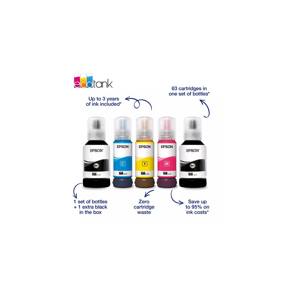 EPSON EcoTank ET-3950 Inkjet MFP A4 18ppm ISO USB WLAN Wi-Fi redeal.fr