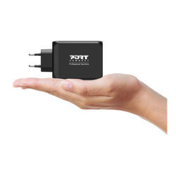 PORT DESIGNS 130W GaN charger USB-C and USB-A Gallium Nitride GaN technology more efficient smaller lighter redeal.fr