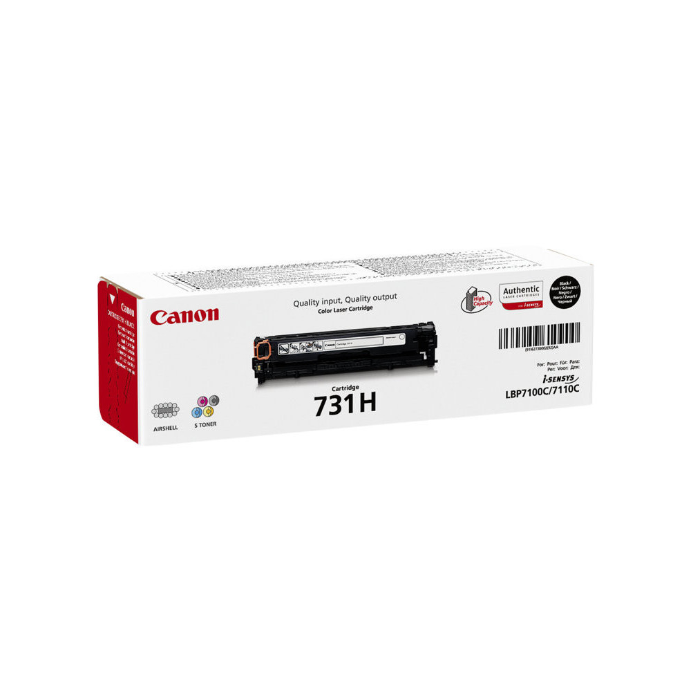 CANON 731H-BK cartouche de toner noir haute capacité 2.400 pages pack de 1