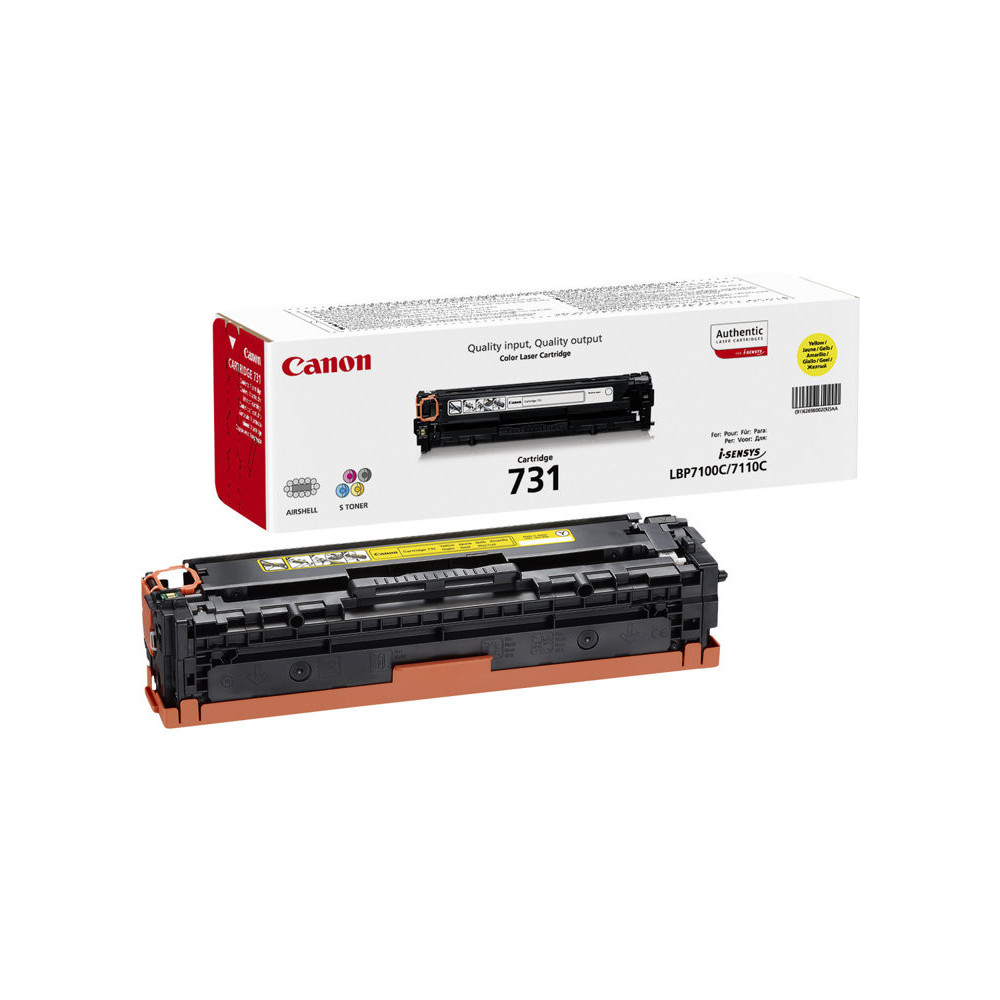 CANON 731-Y cartouche de toner jaune capacité standard 1.500 pages pack de 1