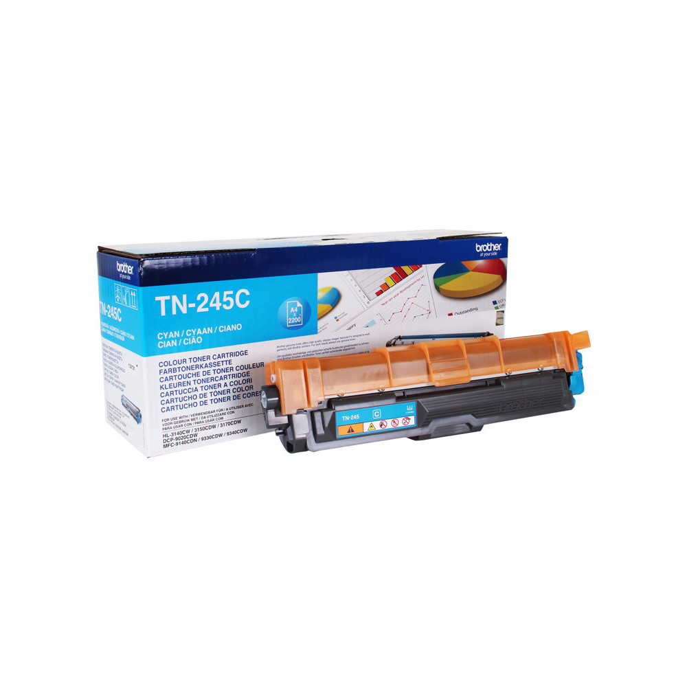 BROTHER TN245C HL-3140CW/3150CDW/3170CDW cartouche de toner cyan haute capacité 2.200 pages pack de 1