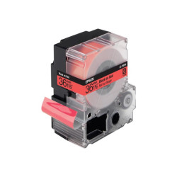 EPSON LC-7RBP9 Pastelnoir sur rouge tape 36mm