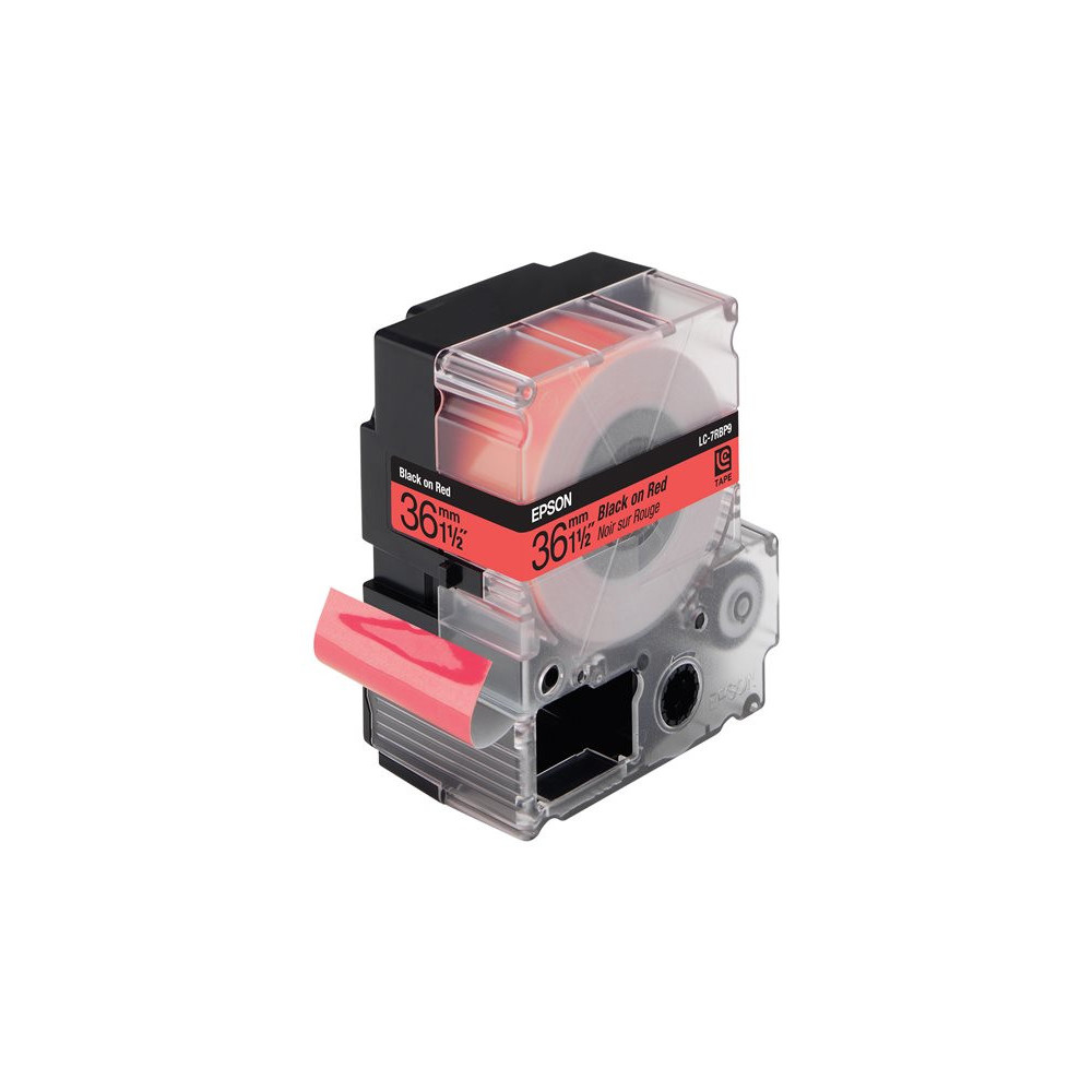 EPSON LC-7RBP9 Pastelnoir sur rouge tape 36mm