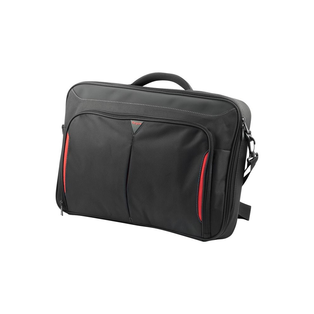 TARGUS sacoche Classic 17-18p Clamshell noire et rouge redeal.fr