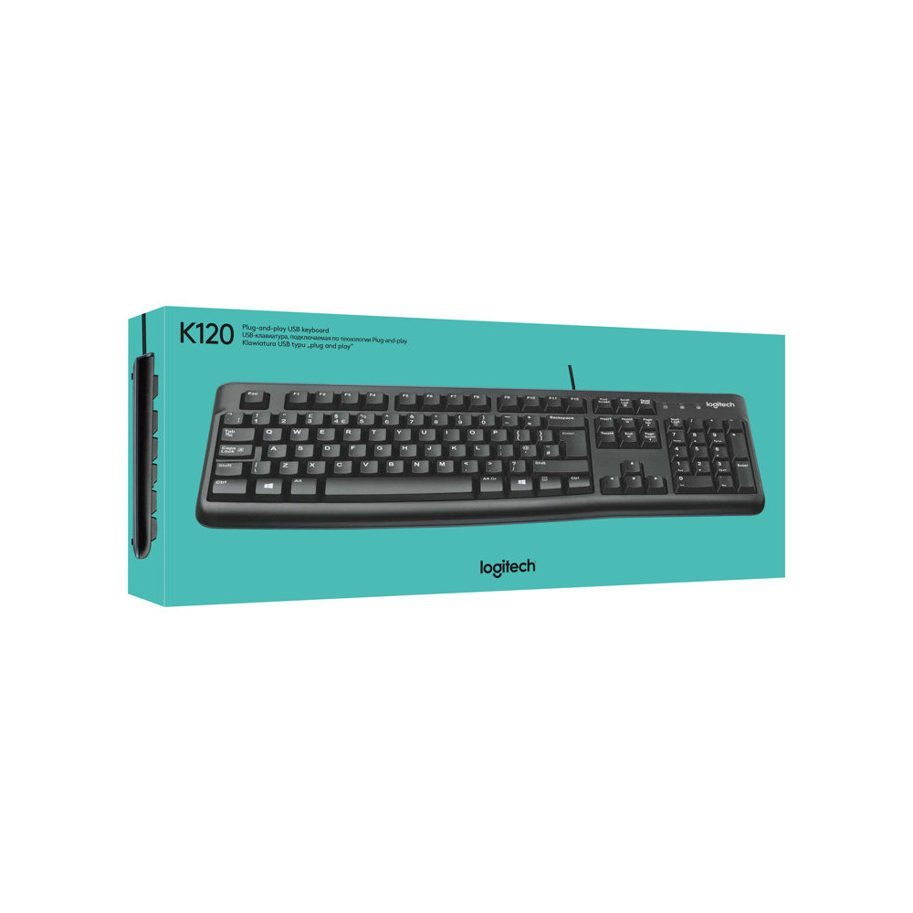 LOGITECH K120 Corded Keyboard black USB (FRA) redeal.fr