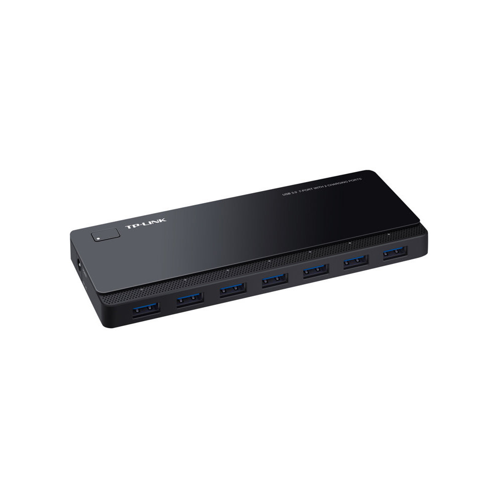 TP-LINK 7 ports USB 3.0 Hub with 2 power charge ports 2.4A Max Desktop a 12V/4A power adapter included redeal.fr