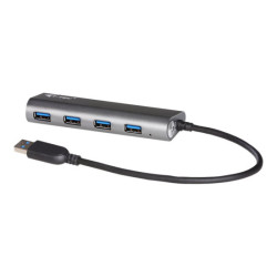 I-TEC USB 3.0 Metal Charging HUB 4 Port with power adaptor 4xUSB charging port. For Tablets Notebooks Ultrabooks PC