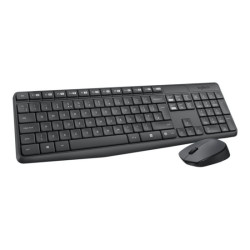LOGITECH MK235 Wireless Keyboard&Mouse GREY Clavier QWERTY (US) redeal.fr
