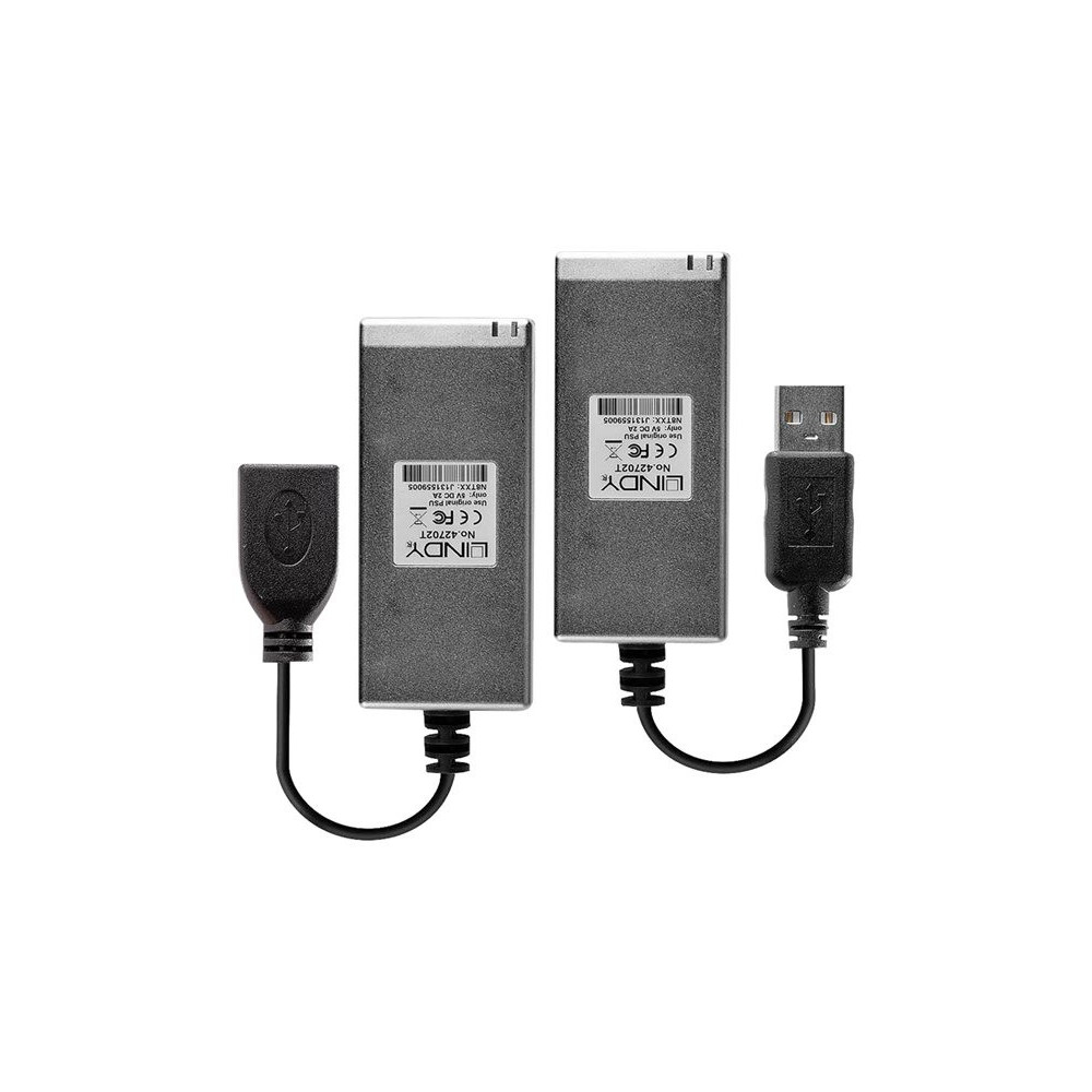 LINDY USB 2.0 MM Fibre Optic Extender 200m redeal.fr